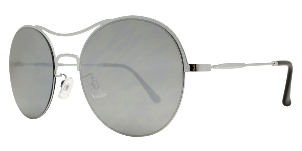 Wholesale - FC 6300 - Round Brow Bar Metal Sunglasses - Dynasol Eyewear
