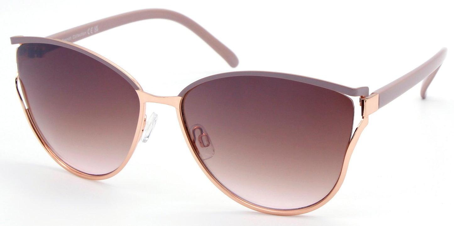 FC 6317 - Cat Eye Women Metal Sunglasses