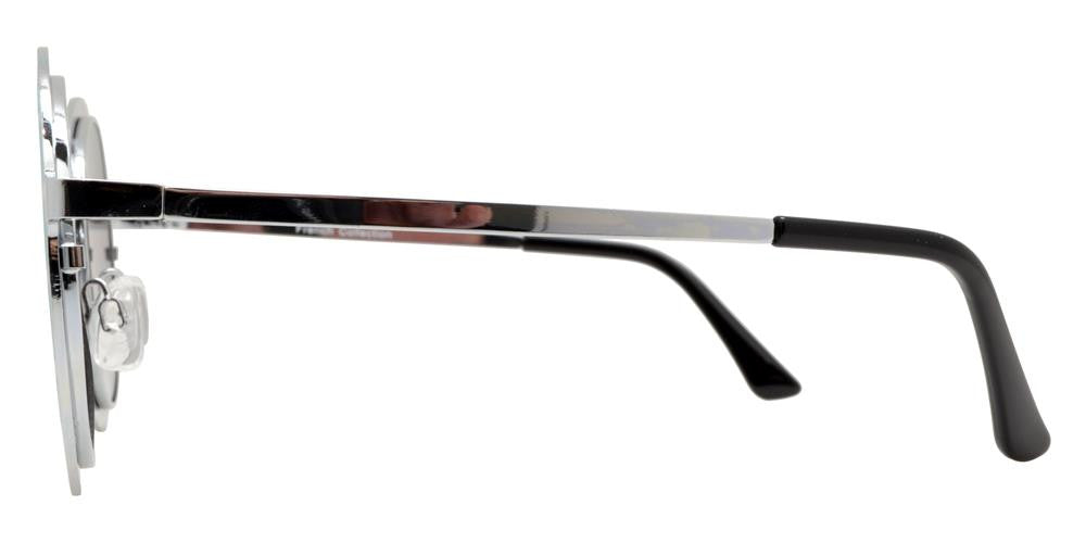 Wholesale - FC 6325 - Round Flat Lens Decorative Frame Metal Sunglasses - Dynasol Eyewear