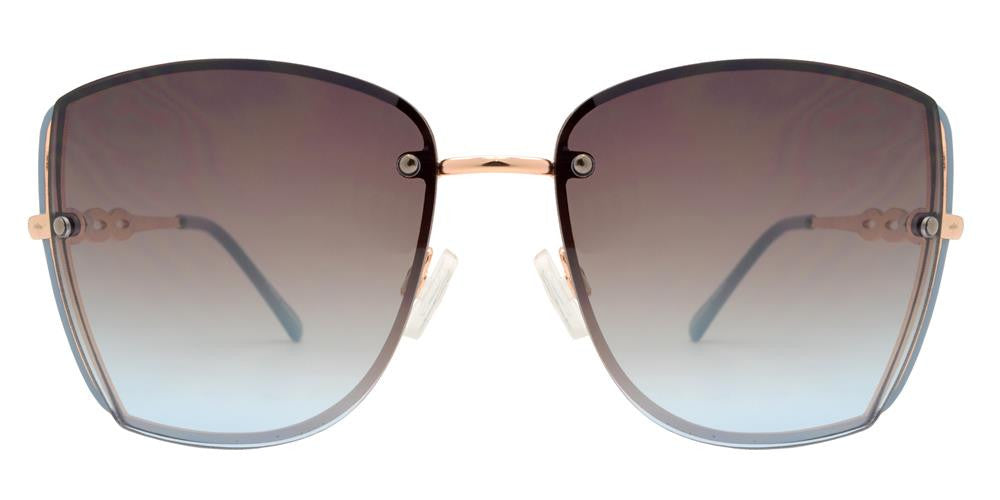 Wholesale - FC 6327 - Rimless Butterfly Women Fashion Metal Sunglasses - Dynasol Eyewear