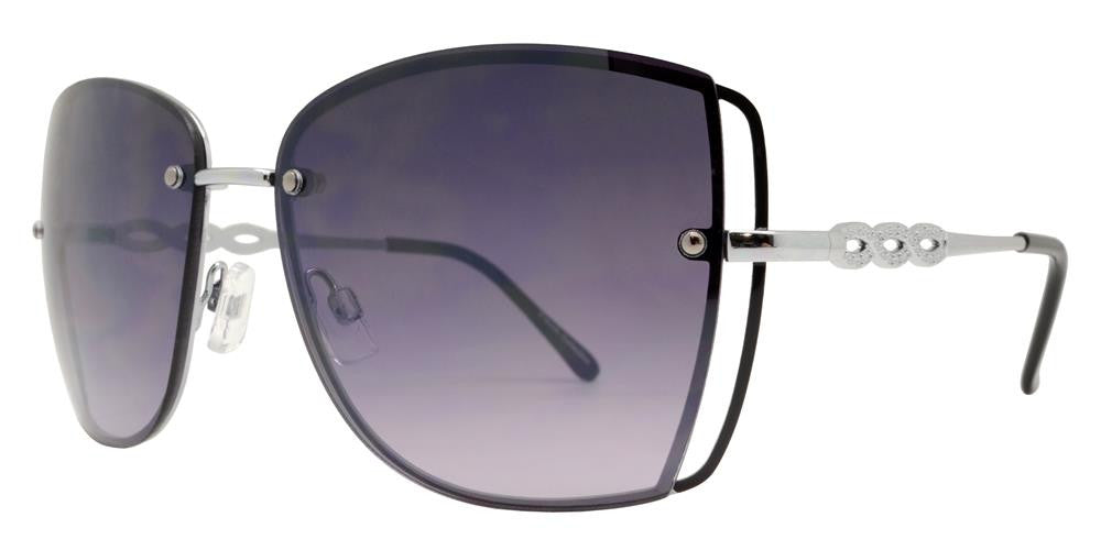 Wholesale - FC 6327 - Rimless Butterfly Women Fashion Metal Sunglasses - Dynasol Eyewear