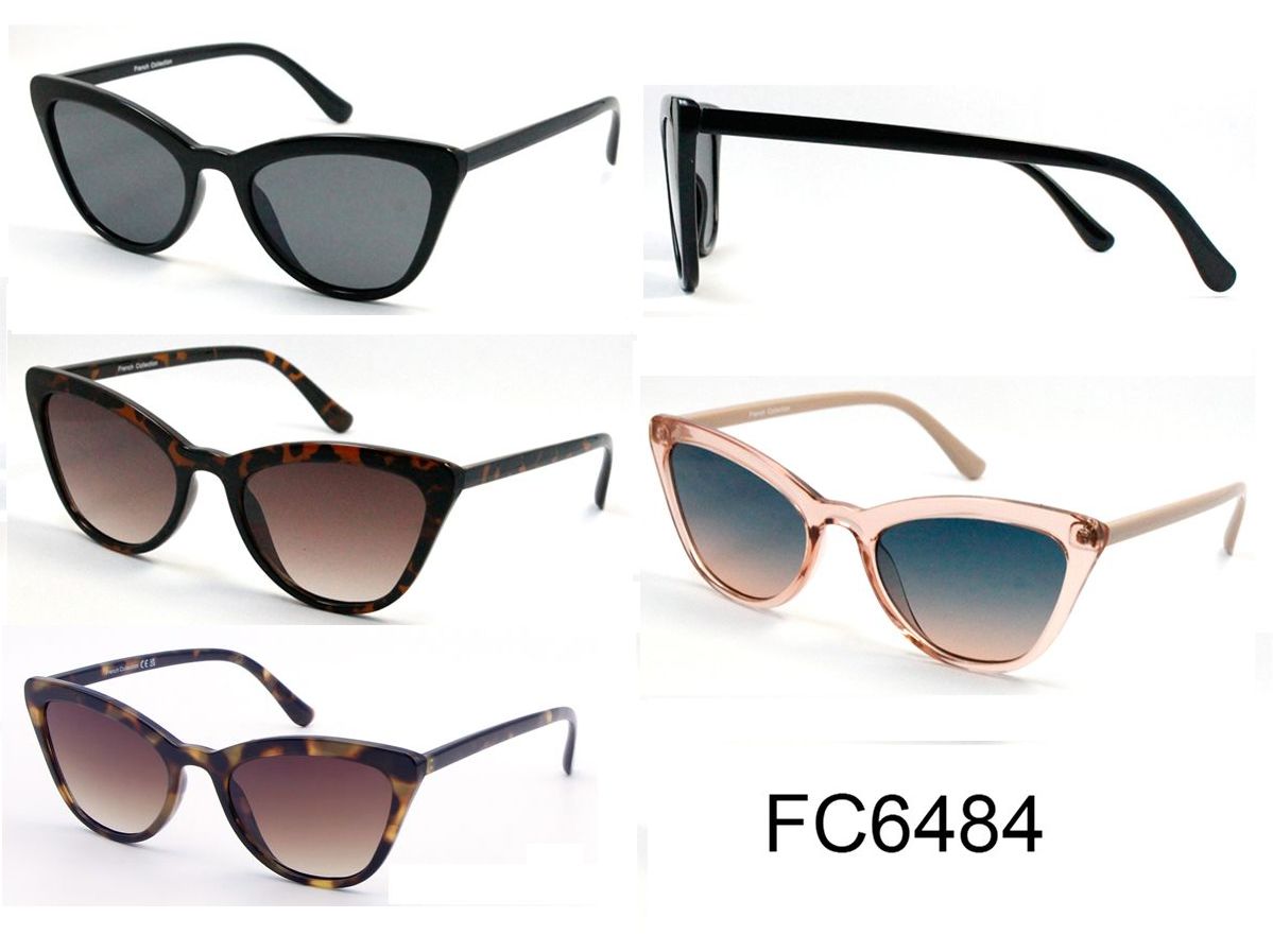 FC 6484 - Cat Eye Sunglasses with Flat Lens
