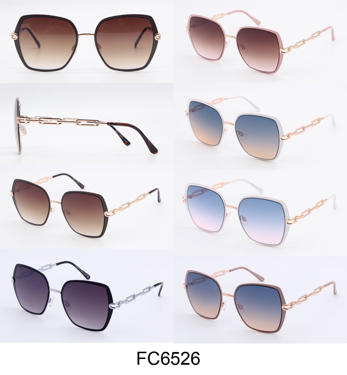 FC 6526 - Fashion Metal Butterfly Sunglasses