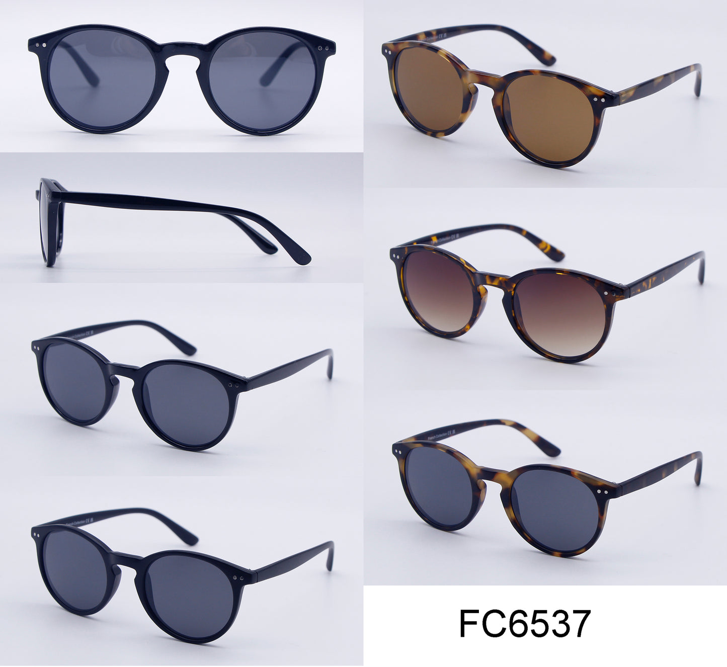 FC 6537 - Fashion Round Plastic Sunglasses