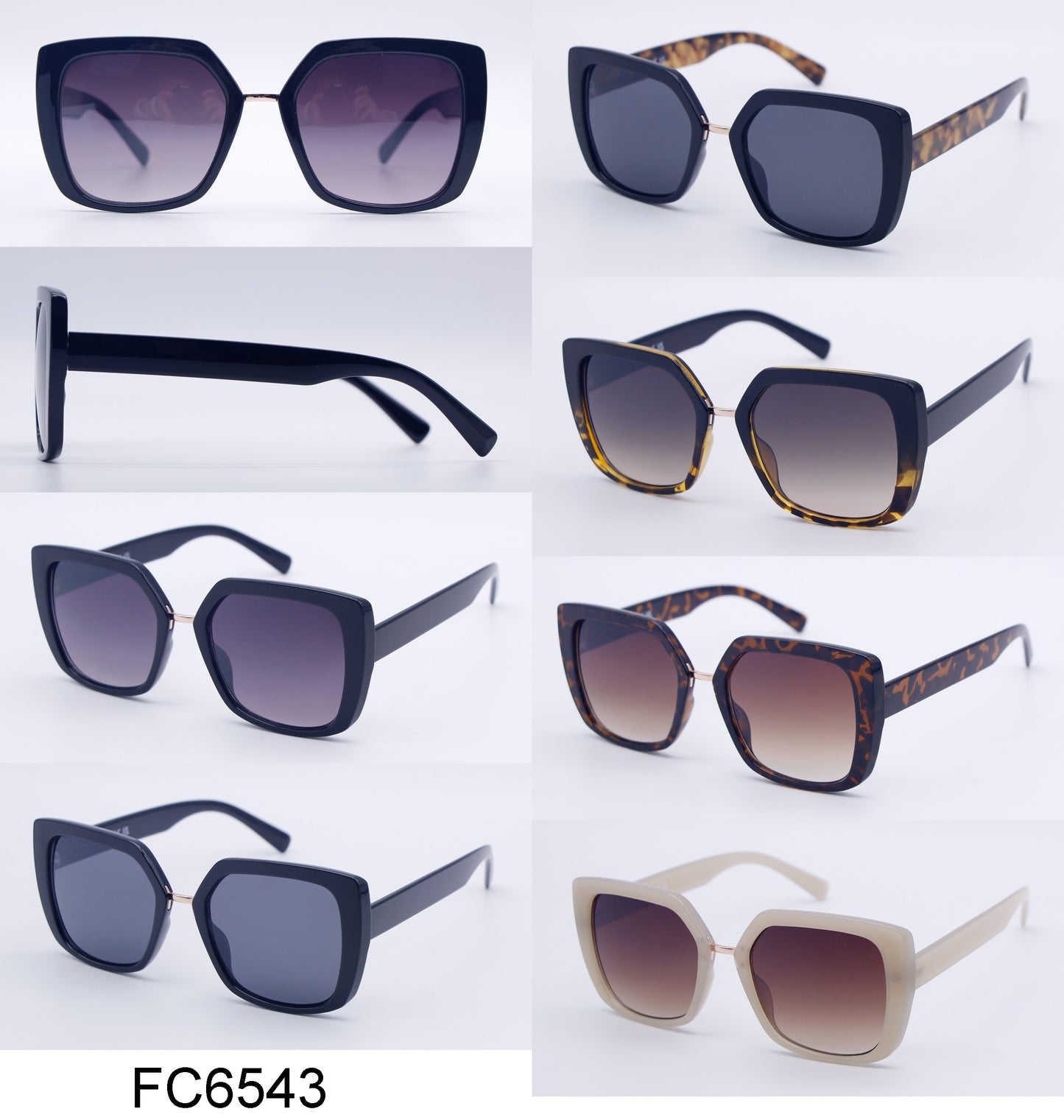 FC 6543 - Plastic Butterfly Fashion Sunglasses