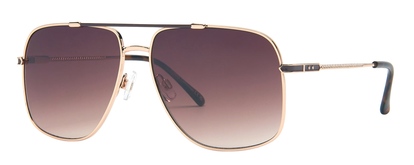 FC 6544- Metal Rectangular Sunglasses