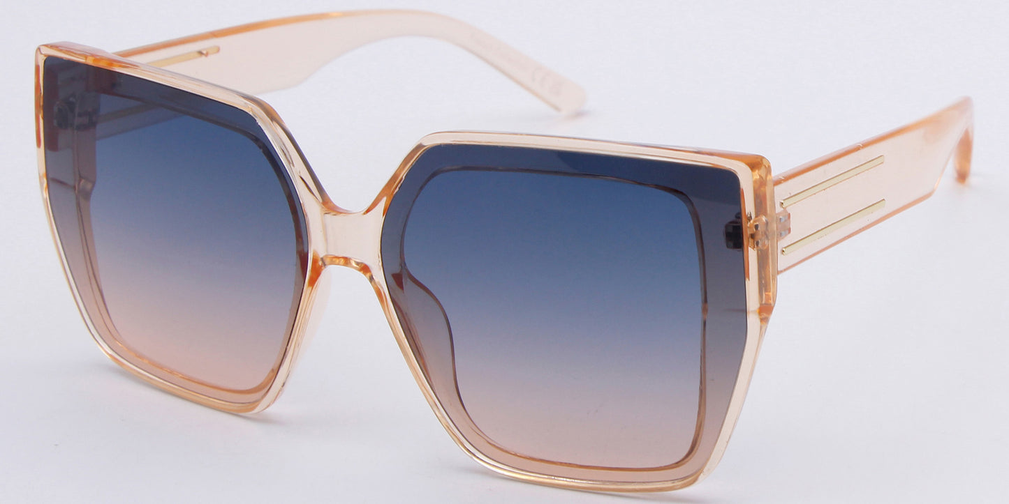 FC 6558 - Fashion Plastic Square Cat Eye Sunglasses