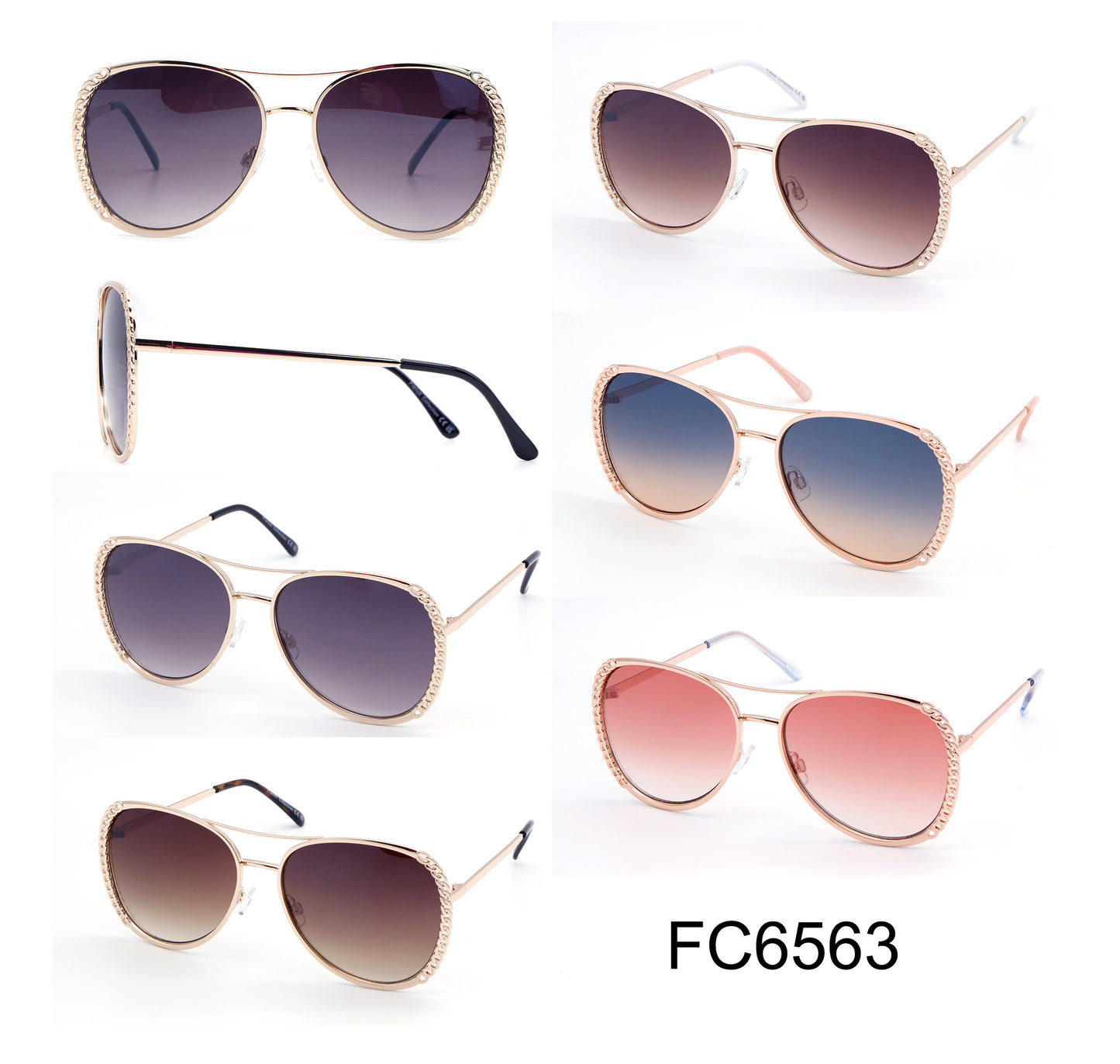 FC 6563 - Fashion Metal Sunglasses