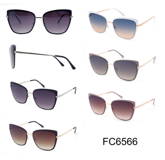 FC 6566 - Fashion Metal Cat Eye Sunglasses