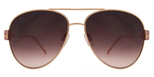 Wholesale - FC 6050 - Women Metal Oval Shaped Sunglasses - Dynasol Eyewear