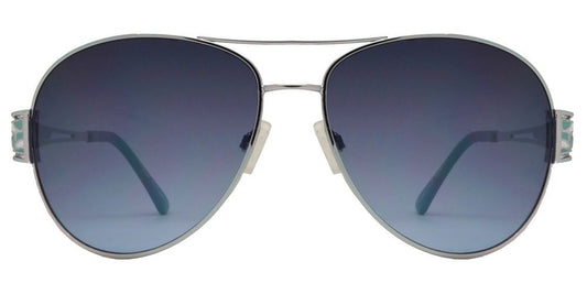 Wholesale - FC 6071 - Women Oval Shaped Sunglasses with Decorative Temple - Dynasol Eyewear