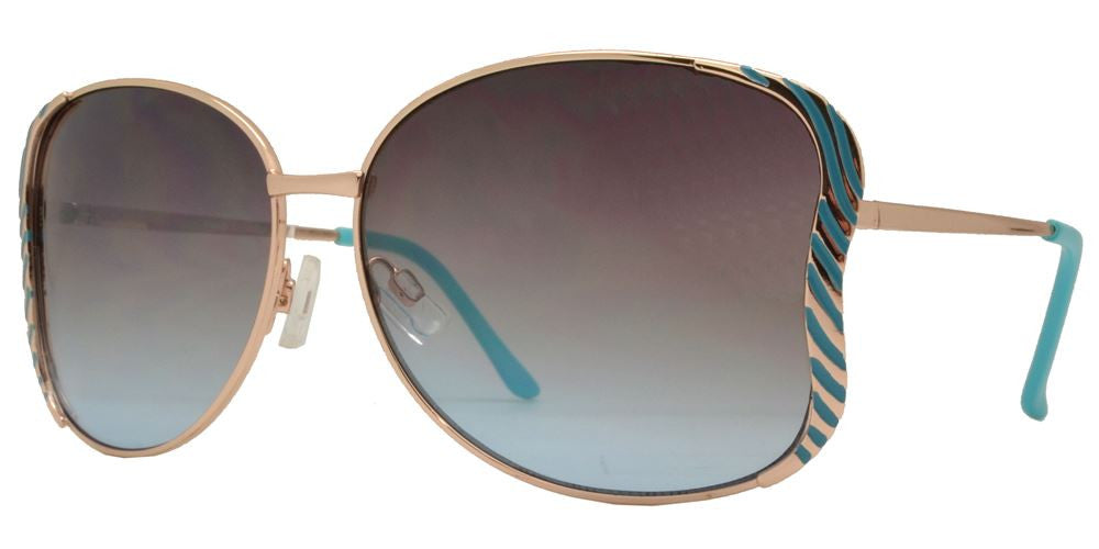 Wholesale - FC 6117 - Butterfly Shape Women Metal Sunglasses - Dynasol Eyewear