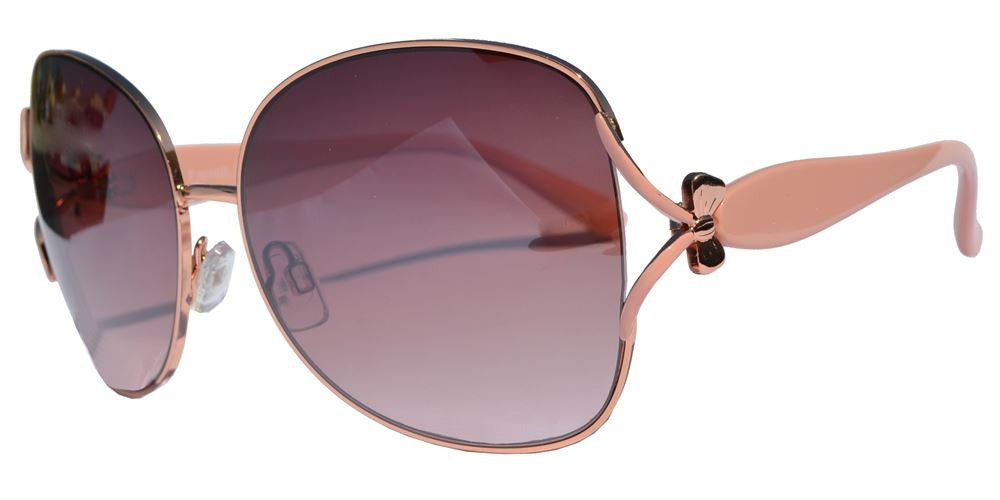 Wholesale - FC 6144 - Women Butterfly Bow Accent Metal Sunglasses - Dynasol Eyewear