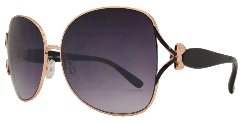 Wholesale - FC 6144 - Women Butterfly Bow Accent Metal Sunglasses - Dynasol Eyewear