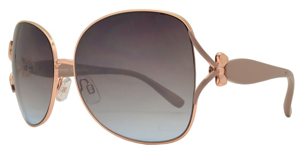 Wholesale - FC 6144 - Women Butterfly Bow Accent Metal Sunglasses - Dynasol Eyewear
