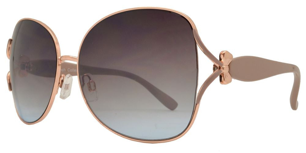 Wholesale - FC 6144 - Women Butterfly Bow Accent Metal Sunglasses - Dynasol Eyewear
