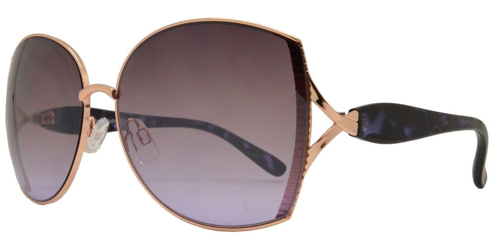 Wholesale - FC 6145 - Classic Butterfly Women Fashion Metal Sunglasses - Dynasol Eyewear