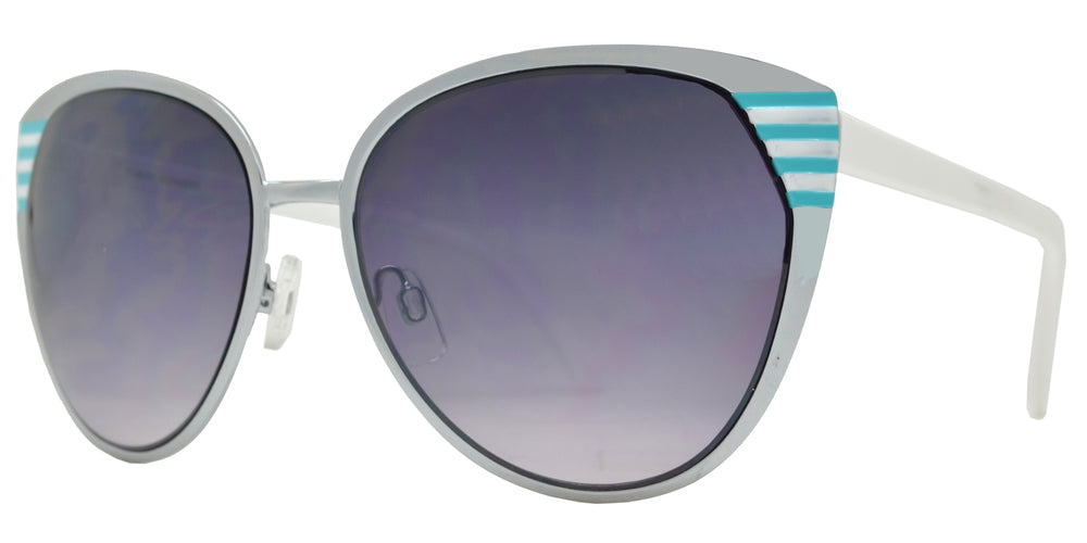 Wholesale - FC 6146 - Retro Cat Eye Women Metal Sunglasses - Dynasol Eyewear