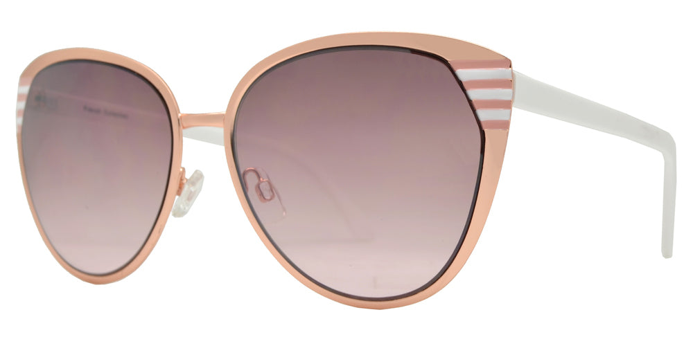 Wholesale - FC 6146 - Retro Cat Eye Women Metal Sunglasses - Dynasol Eyewear