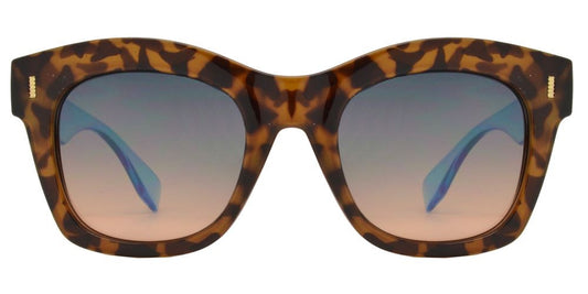 Wholesale - FC 6175 - Square Horn Rimmed Women Plastic Sunglasses - Dynasol Eyewear