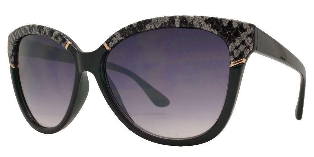 Wholesale - FC 6221 - Cat Eye Snake Print Women Plastic Sunglasses - Dynasol Eyewear