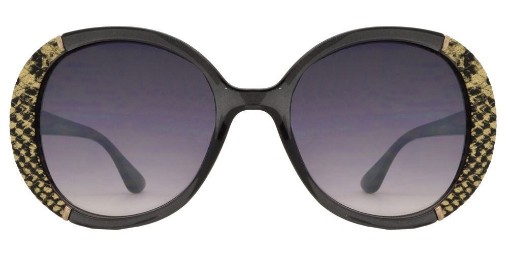 Wholesale - FC 6223 - Modern Butterfly Snake Print Women Plastic Sunglasses - Dynasol Eyewear