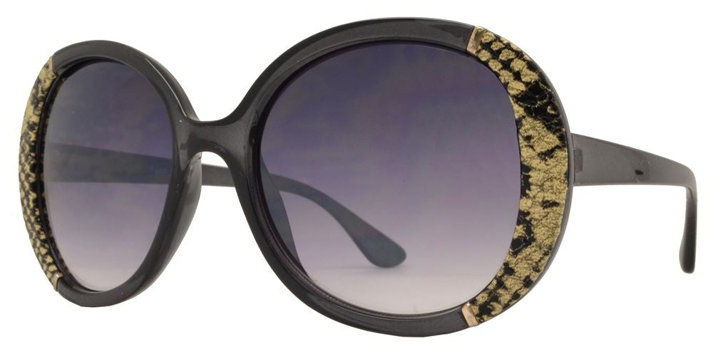 Wholesale - FC 6223 - Modern Butterfly Snake Print Women Plastic Sunglasses - Dynasol Eyewear
