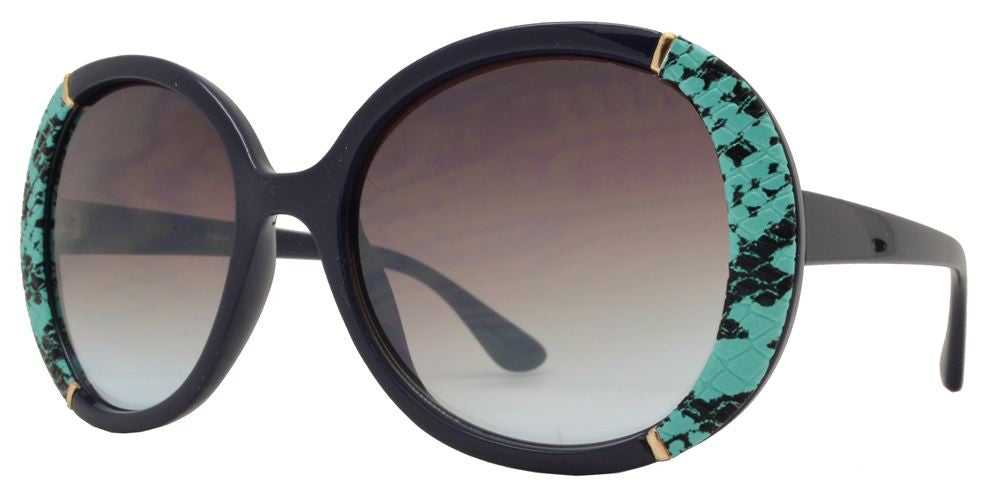 Wholesale - FC 6223 - Modern Butterfly Snake Print Women Plastic Sunglasses - Dynasol Eyewear