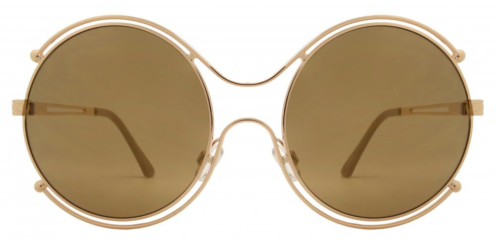 Wholesale - FC 6295 - Oversize Round Cutout Metal Sunglasses - Dynasol Eyewear