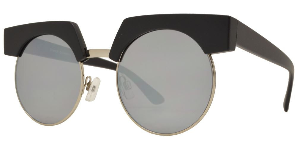 Wholesale - FC 6363 - Extreme Horn Rimmed Round Plastic Sunglasses - Dynasol Eyewear