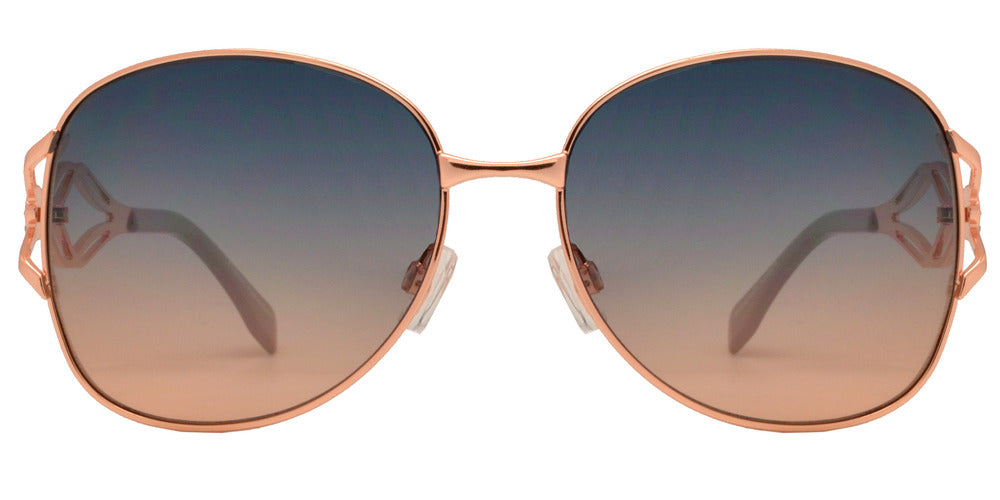 Wholesale - FC 6369 - Women Butterfly with Rhinestone Accent Metal Sunglasses - Dynasol Eyewear