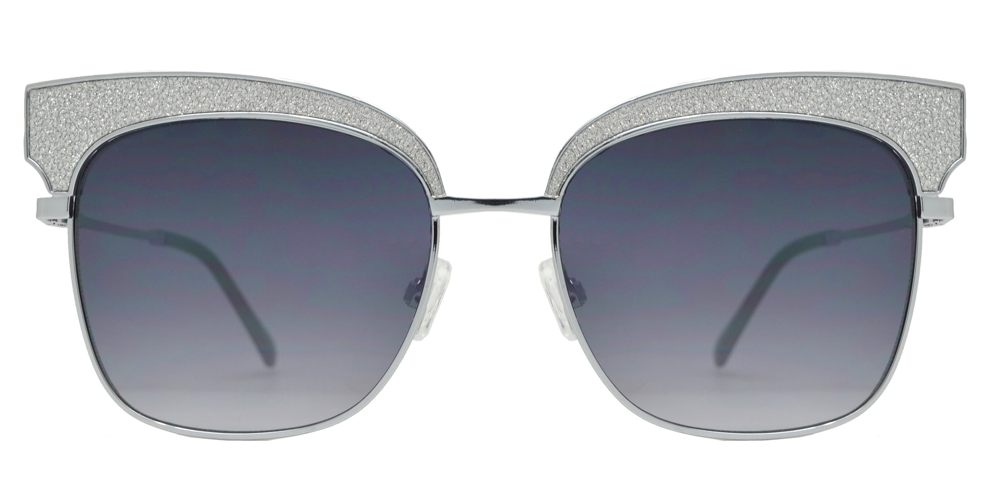 Wholesale - FC 6408 - Women's Slim Square with Glitter Accent Sunglasses - Dynasol Eyewear