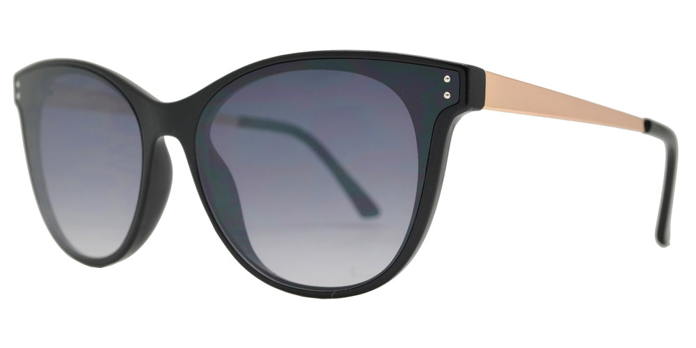 Wholesale - FC 6410 - Horn Rimmed Women's Cat Eye Plastic Sunglasses with Flat Lens - Dynasol Eyewear