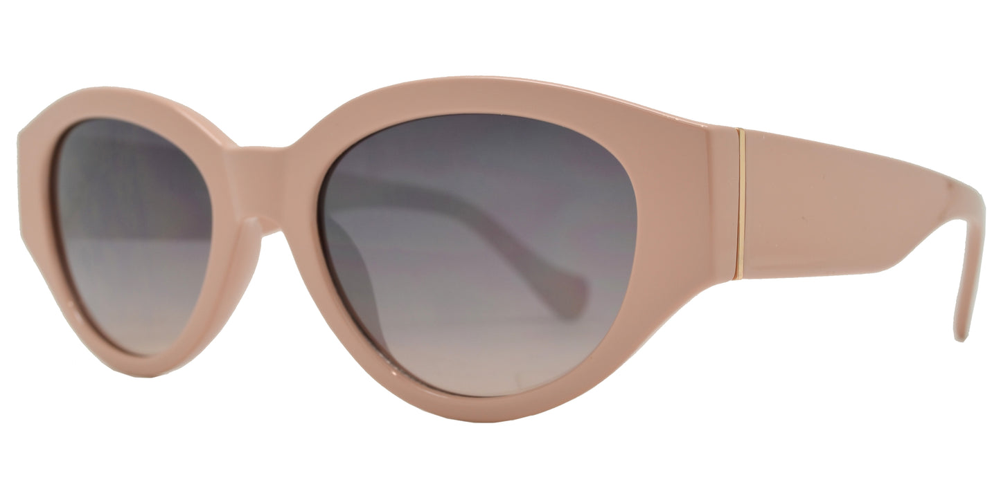 Wholesale - FC 6432 - Women's Retro Chunky Oval Plastic Sunglasses - Dynasol Eyewear
