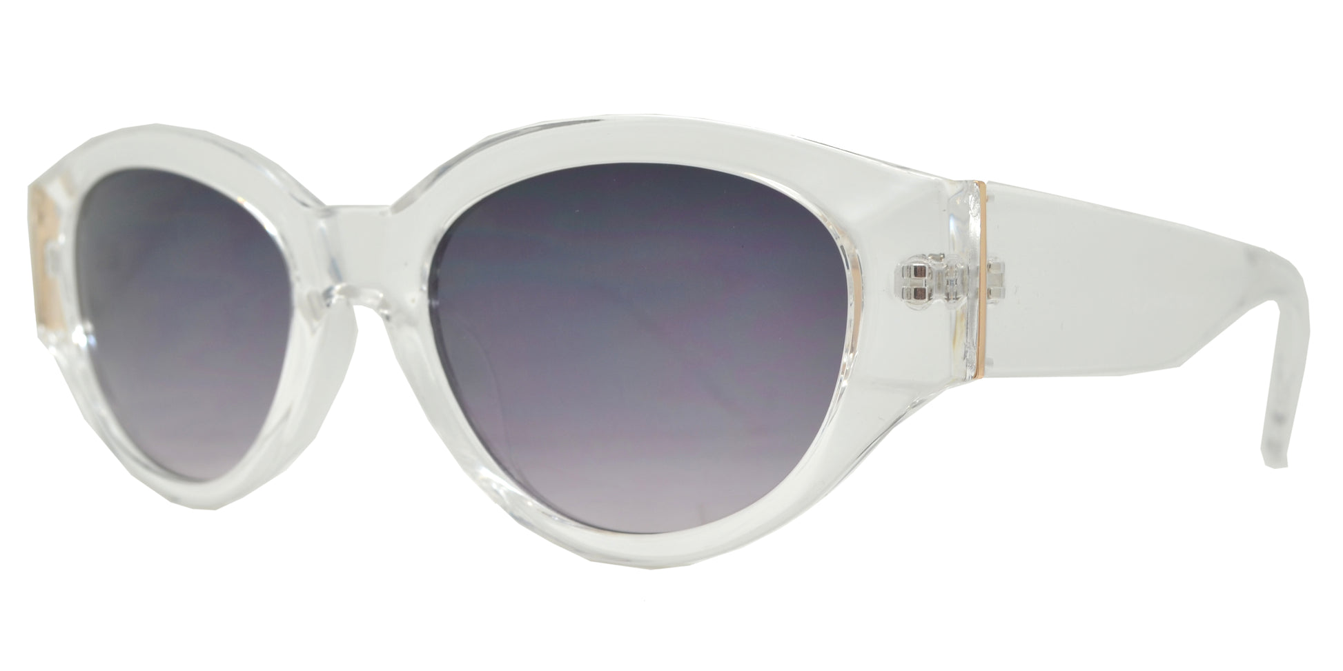 Wholesale - FC 6432 - Women's Retro Chunky Oval Plastic Sunglasses - Dynasol Eyewear
