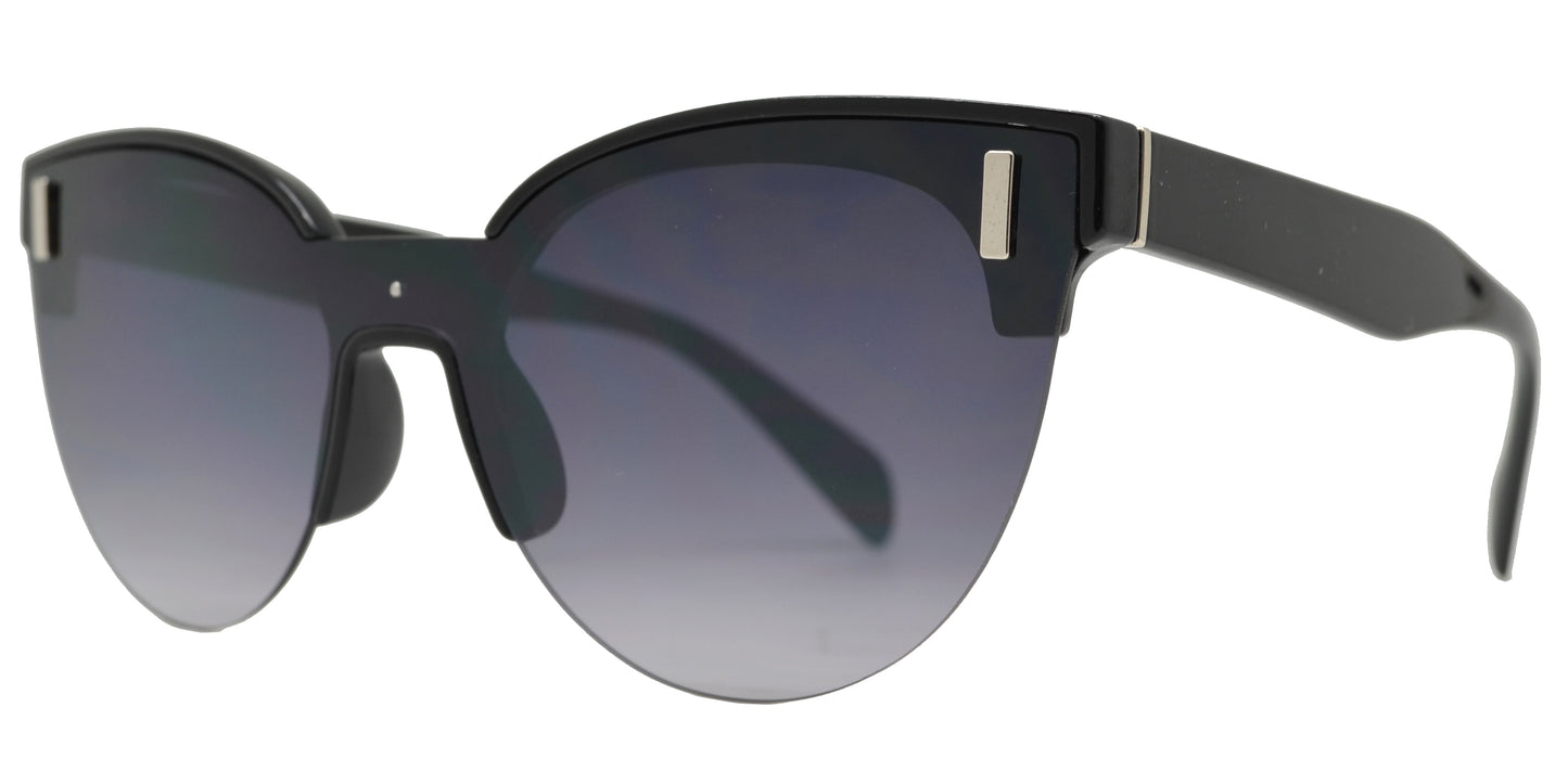 Wholesale - FC 6437 - Women's Horn Rimmed Cat Eye Plastic Sunglasses - Dynasol Eyewear