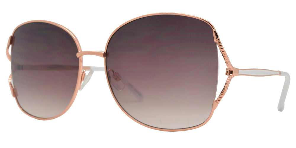 Wholesale - FC 6461 - Womens Butterfly Metal Rim Sunglasses - Dynasol Eyewear