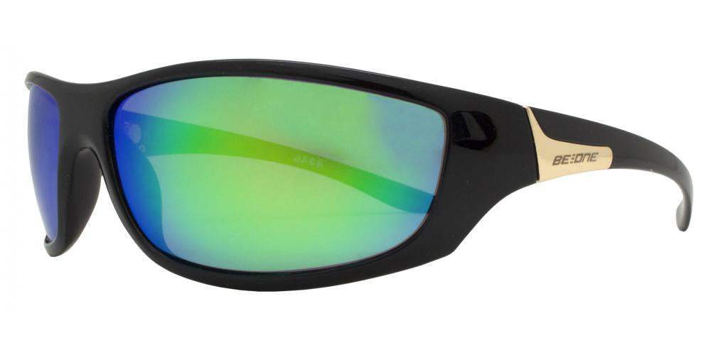 Wholesale - PL Jack - Polarized Men Classic Sport Wrap Around Plastic Sunglasses - Dynasol Eyewear