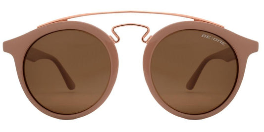 Wholesale - PL Laurel - Polarized Round Brow Bar with Keyhole and Plastic Sunglasses - Dynasol Eyewear