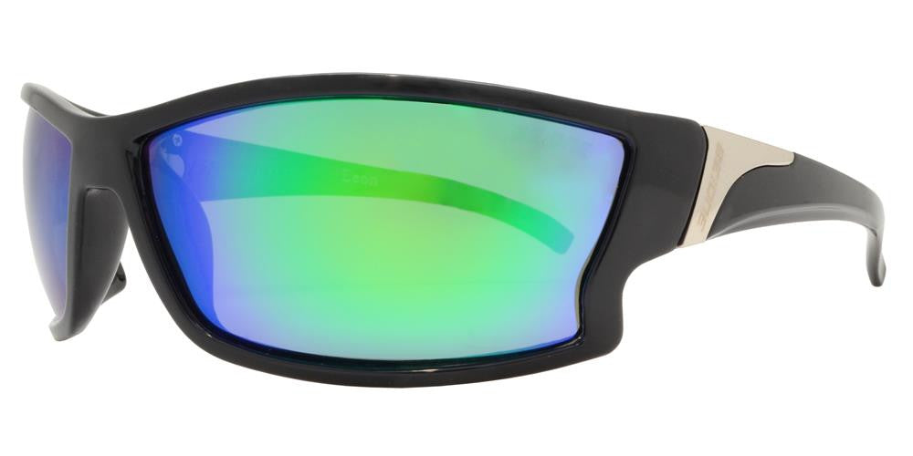 Wholesale - PL Leon - Polarized Men Sport Wrap Around Plastic Sunglasses - Dynasol Eyewear