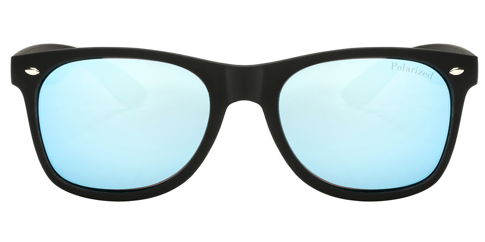 Wholesale - PL 7110 RVC - Classic Horn Rimmed Plastic Polarized Sunglasses with Color Mirror Lens - Dynasol Eyewear