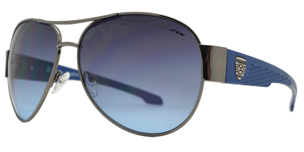 Wholesale - OX 2574 - Classic Metal Aviator Sunglasses with Plastic Temple - Dynasol Eyewear