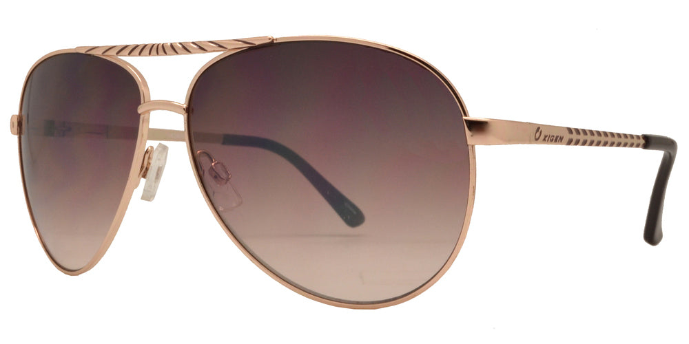 Wholesale - OX 2828 - Classic Aviator with Brow Bar Metal Sunglasses - Dynasol Eyewear