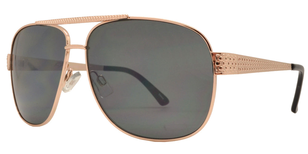 Wholesale - OX 2829 - Square Sports Aviator with Brow Bar Metal Sunglasses - Dynasol Eyewear