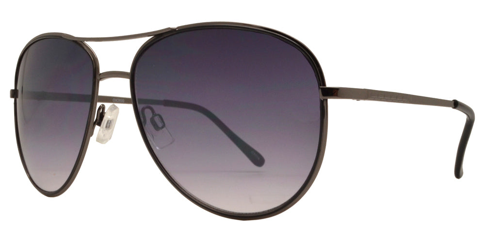 Wholesale - OX 2830 - Classic Metal Aviator Sunglasses with Brow Bar - Dynasol Eyewear