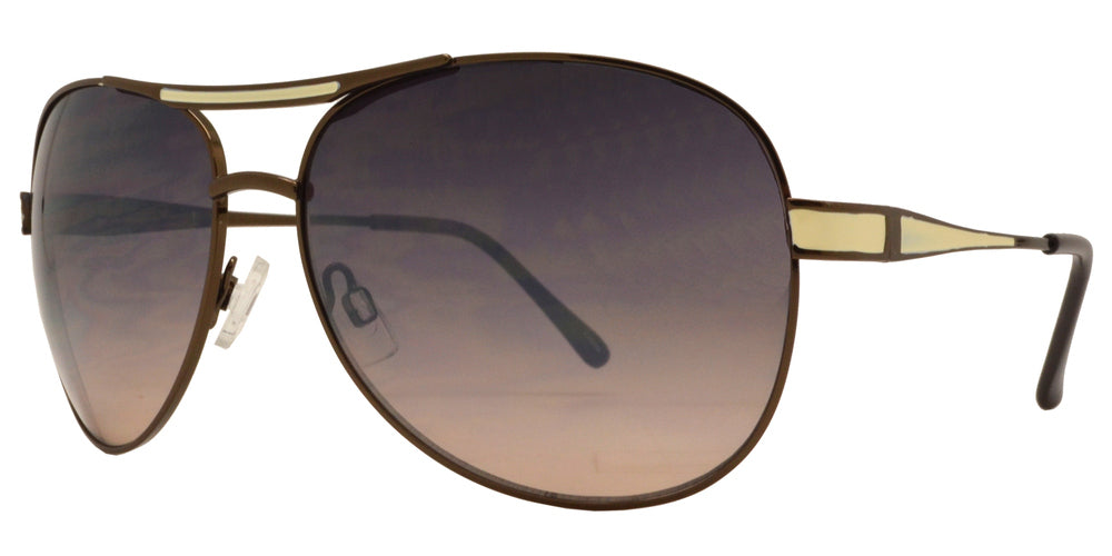 Wholesale - OX 2831 - Classic Aviator with Brow Bar Metal Sunglasses - Dynasol Eyewear