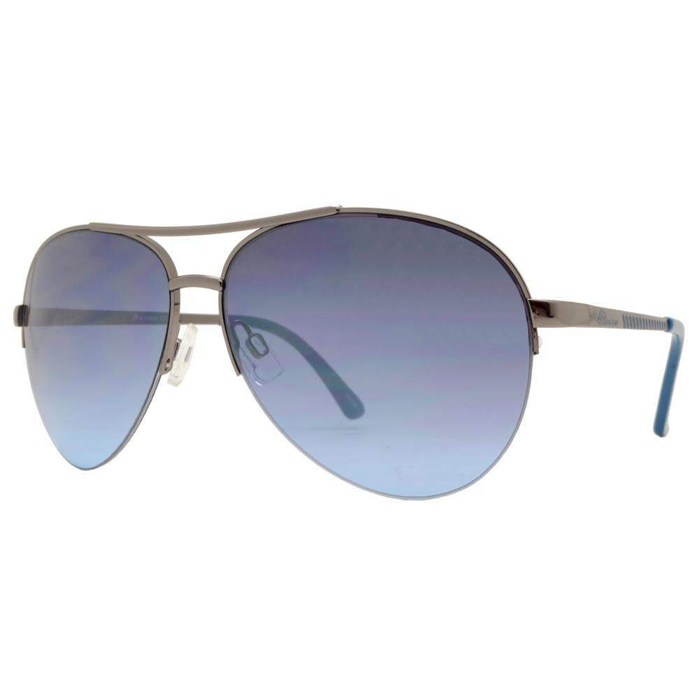 Wholesale - OX 2838 - Oval Shaped Half Rimmed Metal Sunglasses - Dynasol Eyewear