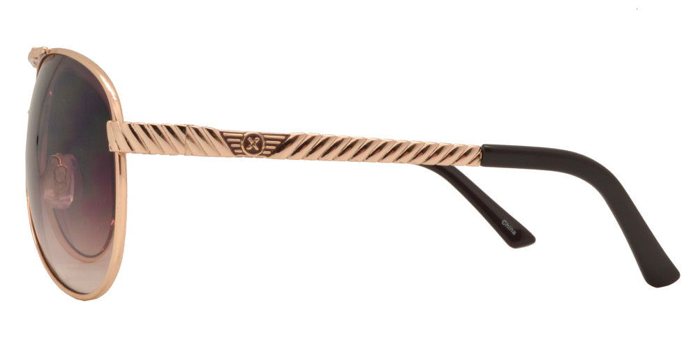 Wholesale - OX 2839 - Classic Aviator with Brow Bar Metal Sunglasses - Dynasol Eyewear