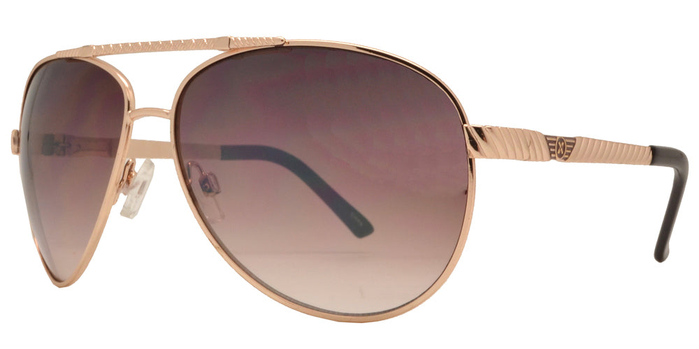 Wholesale - OX 2839 - Classic Aviator with Brow Bar Metal Sunglasses - Dynasol Eyewear