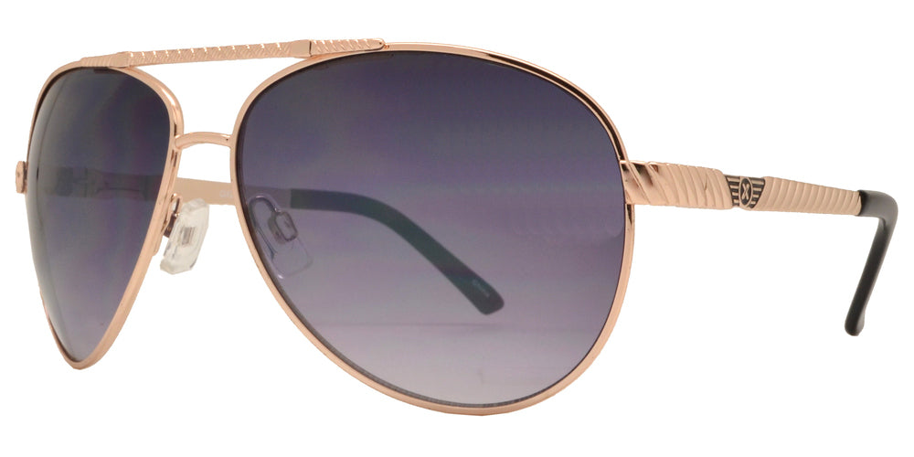 Wholesale - OX 2839 - Classic Aviator with Brow Bar Metal Sunglasses - Dynasol Eyewear